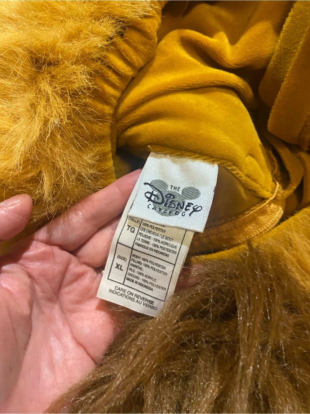 Vintage Disney Store 90s Beast Costume SZ XL men’s - Picture 7 of 9